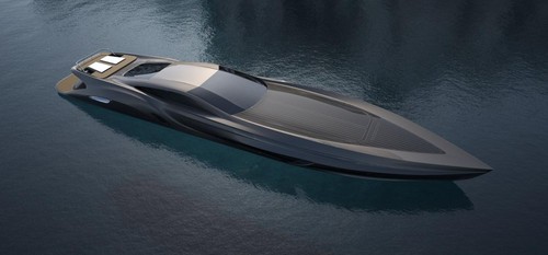 gray design superyacht 4 at Gray Design SC166 Superyacht With Built in Supercar