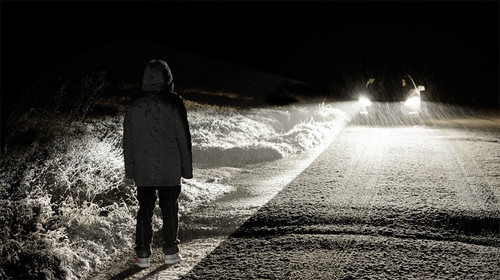 mercedes night vision 2 at Mercedes Adds Spotlight Function To Night Vision System