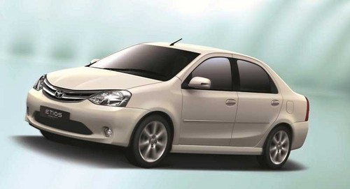 toyota etios at Toyota Etios Production Started In India