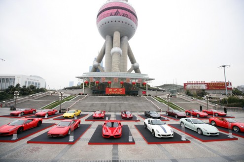Ferrari Oriental Pearl Tower 1 at Ferrari Celebrates 999th Chinese Client