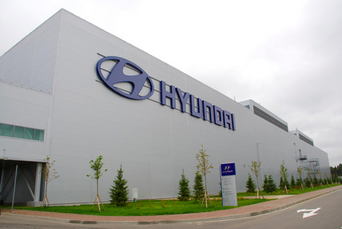Hyundai Russian Plant at Production Begins At Hyundais Russian Plant 