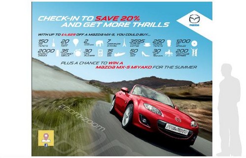 mazda facebook deals 2 at Mazda UK Facebook Deals