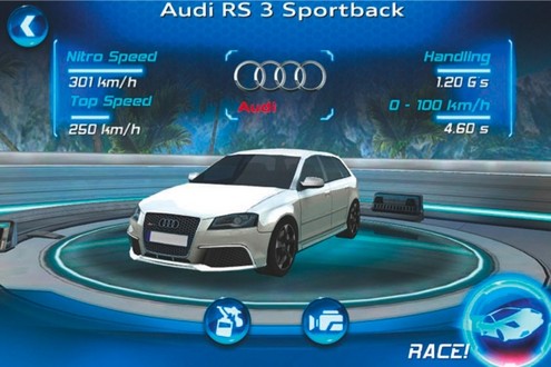 audi rs3 iphone game at Audi RS3 Free iPhone Game