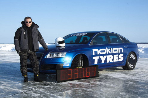 Nokian Audi RS6 1 at Nokian Audi RS6 Breaks Bentley Ice Speed Record