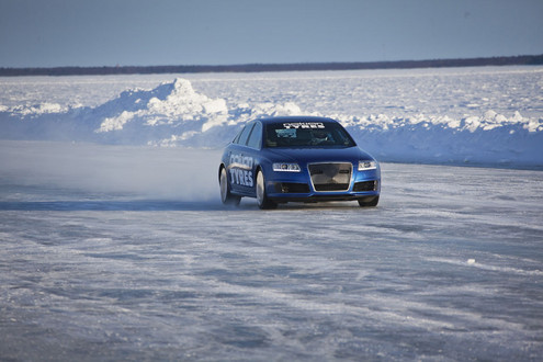 Nokian Audi RS6 2 at Nokian Audi RS6 Breaks Bentley Ice Speed Record