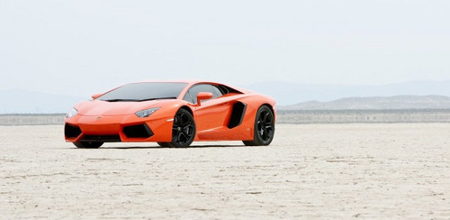 aventador desert at Video: Lamborghini Aventador Shooting Commercial In California Desert
