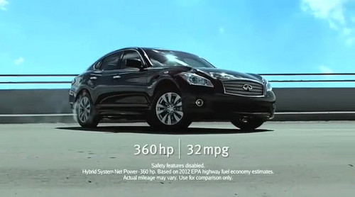 infiniti m ad infiniti m ad at Infiniti M Hybrid Advertising Campaign Begins