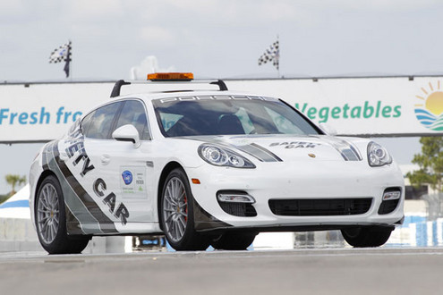 porsche panamera safety car 1 at Porsche Panamera Turbo ALMS Safety Car