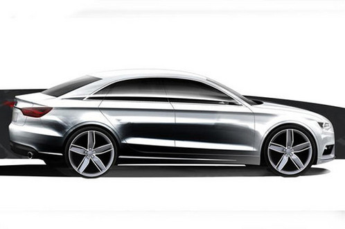 audi a3 sketch 1 at 2013 Audi A3 Sketches Released