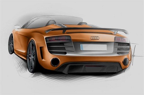 audi r8 gt spyder 2 at Audi R8 GT Spyder Teaser Sketches