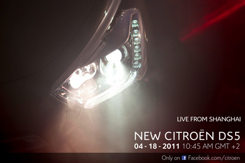 citroen ds5 teaser at Citroen DS5 Teased For Shanghai Debut