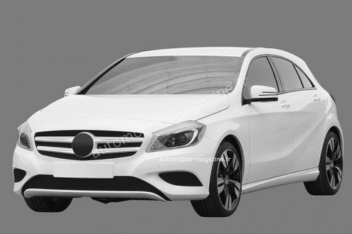 2012 mercedes a class patent 3 at 2012 Mercedes A Class Patents Leaked