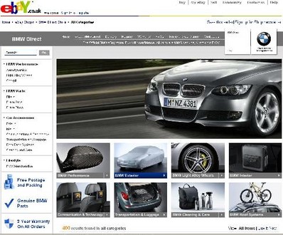 bmw ebay at BMW Launches eBay Store