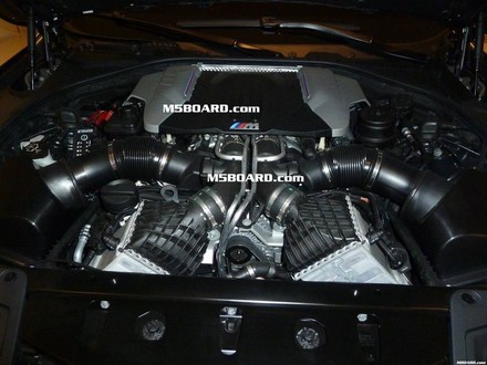 m5engine at First Shot Of 2012 BMW M5s Biturbo V8 Engine