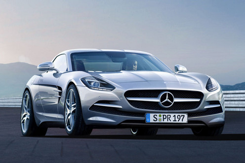 mercedes slc rendering at Mercedes SLC To Come Back As Porsche 911 Rival
