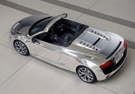 Chrome Audi R8 Spyder 2 at Chrome Audi R8 Spyder For Elton John Charity Auction