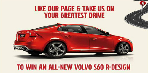 Volvo S60 R Design facebook 11 at Win A Volvo S60 R Design On Facebook