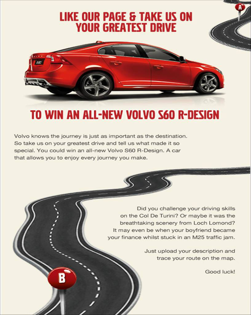 Volvo S60 R Design facebook 21 at Win A Volvo S60 R Design On Facebook