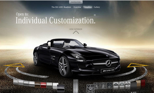 sls feature at Mercedes SLS Roadster Online Customizer Launched