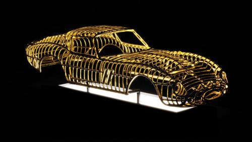 Dante Rubli GTO Gold 1 at Dante Rubli Ferrari 250 GTO Gold Sculpture