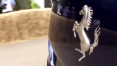 fezza at gfos at Ferrari FF Taking Up The Goodwood Hill [Video]