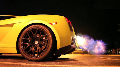 gallrdo flames at Underground Racing Gallardo Throwing Flames [Video]
