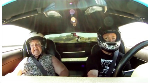 laguna seca lap at Guy Drives His Mother Around Laguna Seca [Video]