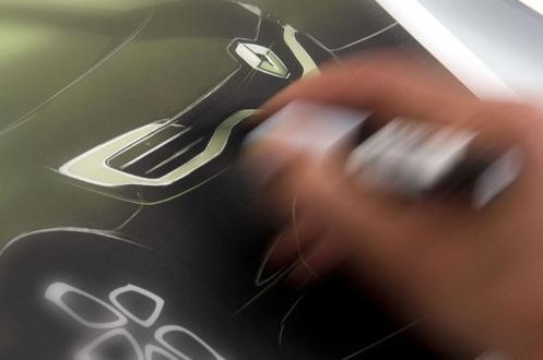 renault ev teaser at Renault Concept EV Teased For IAA Debut