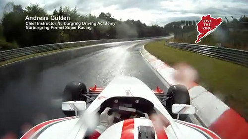 ring wet lap at Wet Lap Of Nurburgring With Andreas Gülden   Video