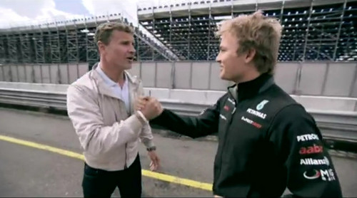 rosberg coulthard at Nico Rosberg & David Coulthard At Nurburgring   Video