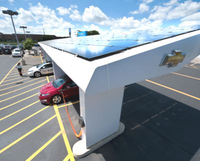 volt solar 2 at Solar Powered Charging Stations At Chevrolet Dealerships