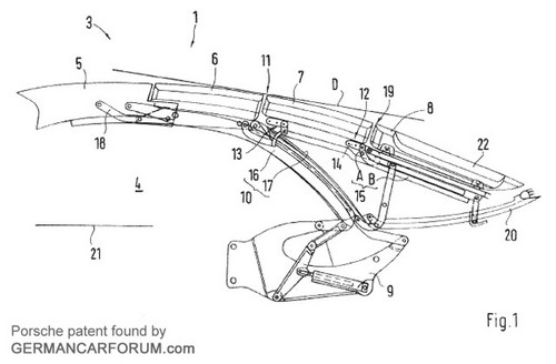 911 patent 1 at 2012 Porsche 911 Convertible To Get Folding Hardtop?