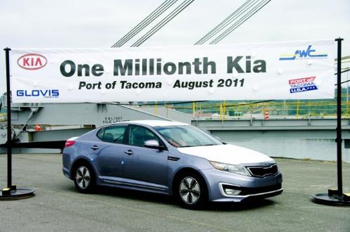 One Millionth Kia at One Millionth Kia Arrives In America