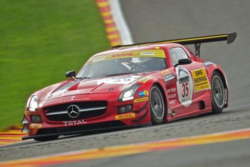 Spa 24h Race 1 at Spa 24h Race: Podium For Black Falcon Mercedes SLS 