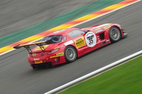 Spa 24h Race 3 at Spa 24h Race: Podium For Black Falcon Mercedes SLS 
