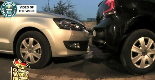 tightest park at World Tightest Parallel Parking: Video