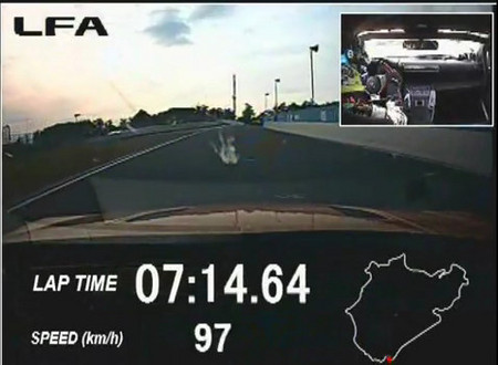 lfa record at Proved: Lexus LFA 7:14 Nurburgring Record Video