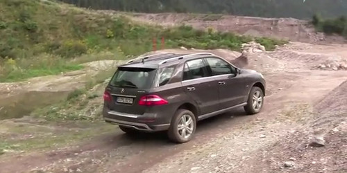 m class off road at Video: New Mercedes M Class Goes Off Roading