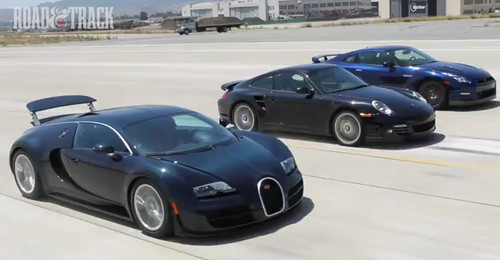 two second club at Veyron vs 911 Turbo vs GTR   The Two Second Club