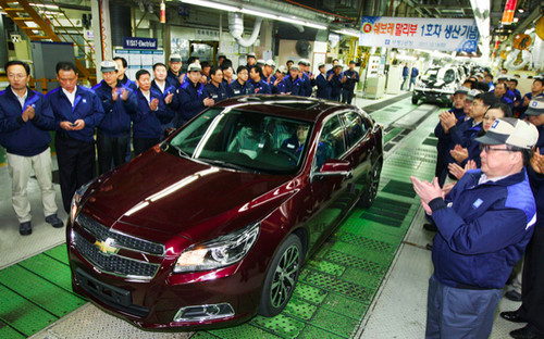Malibu production at New Chevrolet Malibu Production Begins In Korea