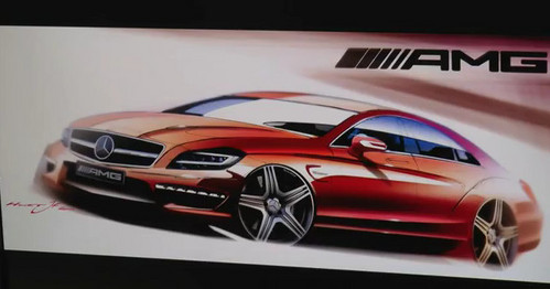 cls63 render at Mercedes CLS63 Design Time lapse Video