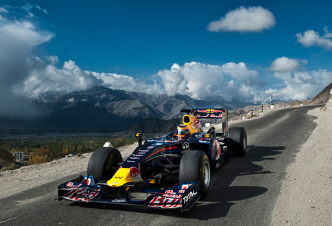 red bull high 1 at Red Bull F1 Car at 18,000 Feet