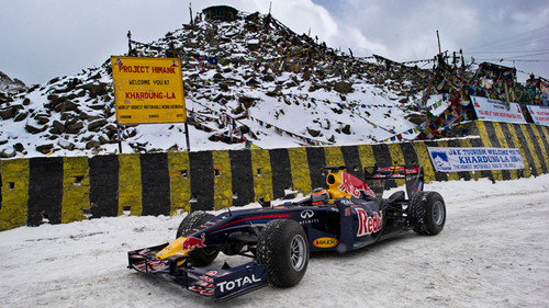 red bull high 3 at Red Bull F1 Car at 18,000 Feet