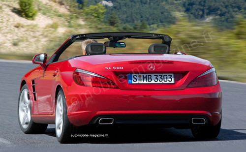 2013 sl render 2 at 2013 Mercedes SL: Renderings