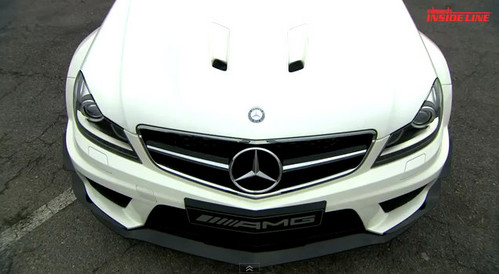 black laguna at Video: Mercedes C63 Black Series at Laguna Seca