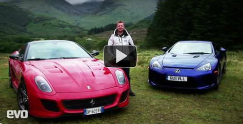 gto lfa at Comparison Test: Ferrari 599 GTO vs Lexus LFA