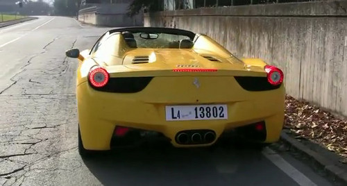 458 spider at Ferrari 458 Spider Beauty Shots and Exhaust Note