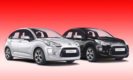 C3 Black and C3 White at Citroen C3 Black and White Special Editions