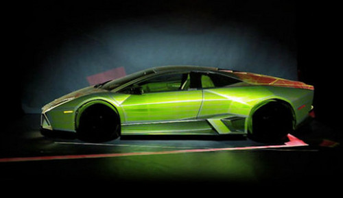 Lamborghini Project at Epic Audiovisual Mapping With Lamborghini Reventon