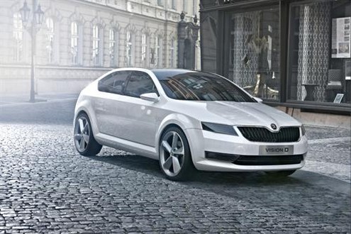 VisionD Concept 1 at Skoda Releases Artsy Pictures Of VisionD Concept